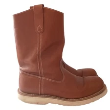 Wellington Mens Boots 9.5 M Guide Gear Work Wear Leather Oil Resistant Sole 