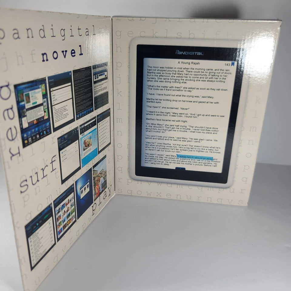 Pandigital Novel eReader Tablet, 1GB, Wi-Fi, 7in White Barnes & Noble BRAND NEW  - Image 2 of 4