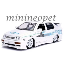 JADA FAST & FURIOUS JESSE'S VW VOLKSWAGEN JETTA 1/24 DIECAST MODEL WHITE 99591