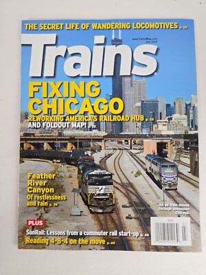 Trains Magazine Fold Out Map Volume 73 Number 7 July 2015 (05)