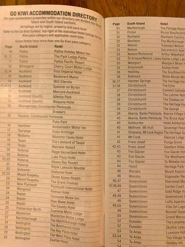 Vintage 2002 2003 Go Kiwi Hotel Pass Directory New Zealand - Picture 3 of 5