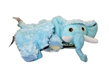 Zoobies Baby Plush 2011 Ellema the Elephant Polka Dot Blue
