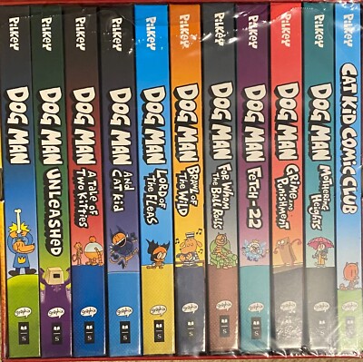 Dynamic Duo: Dog Man & Cat Kid - 11 Graphic Novels Box Set: BRAND