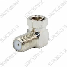 10x F Male Plug to F Female Jack Right Angle 90 degree 90  Adapter TV Connector