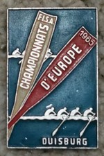 Competitor Badge  WOMEN’S EUROPEAN ROWING CHAMPIONSHIPS 1965 Duisburg