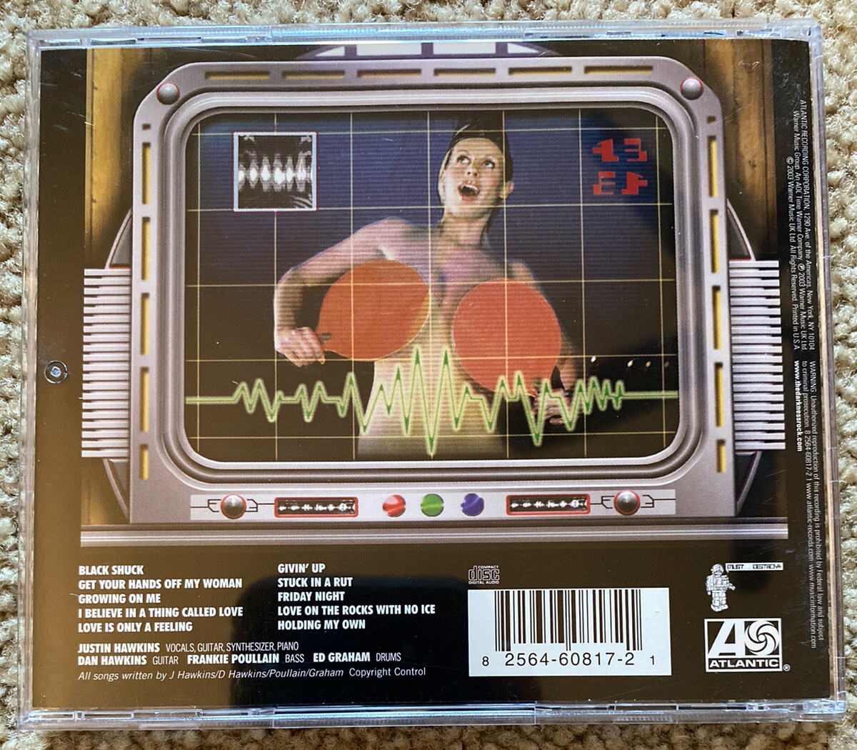 The DARKNESS - Permission to Land - CD [PA] 2003 Atlantic 60817-2