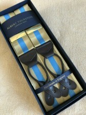 Albert Thurston Finest Barathea Bicolor Striped Pattern Straps Brapes 