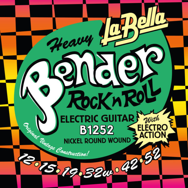 La Bella Benders  Muta di corde per chitarra elettrica B1252 Scalatura: 012-015-
