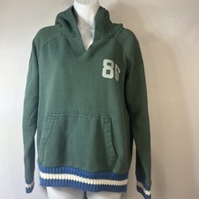 PINK Victoria s Secret Womens M Love Pink 86 University Green Hoodie