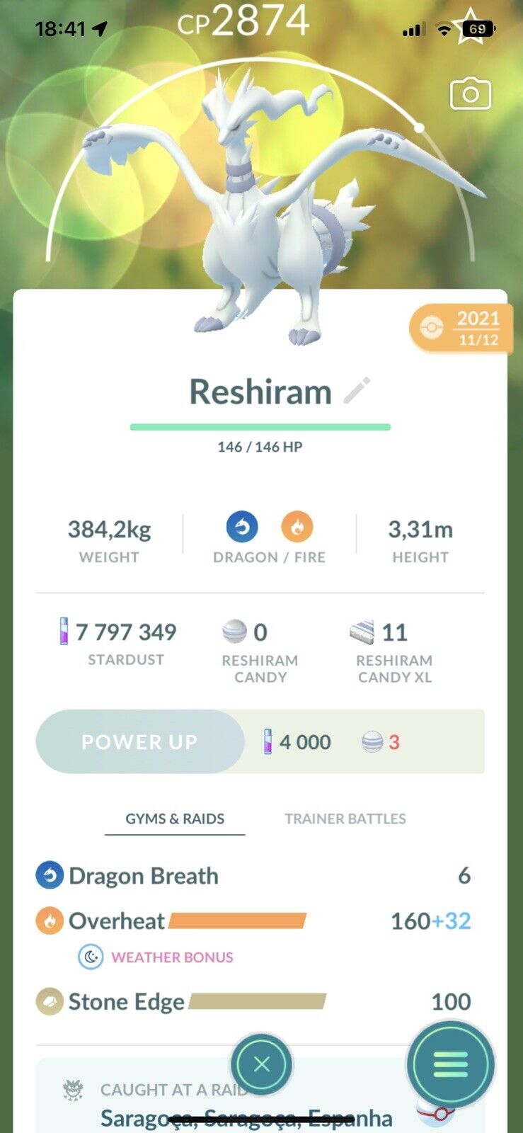 Pokémon GO Shiny Reshiram / Reshiram Level 40 / Level 50 – Unlock 2nd  Charge ATK (Fusion Flare) – PVP Master League – TRADE (Read Describe) -  PoGoFighter