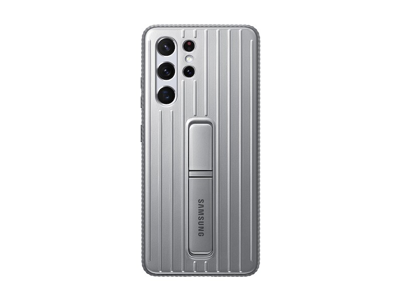Samsung Galaxy S21 Ultra Case, Rugged Protective Cover - Silver