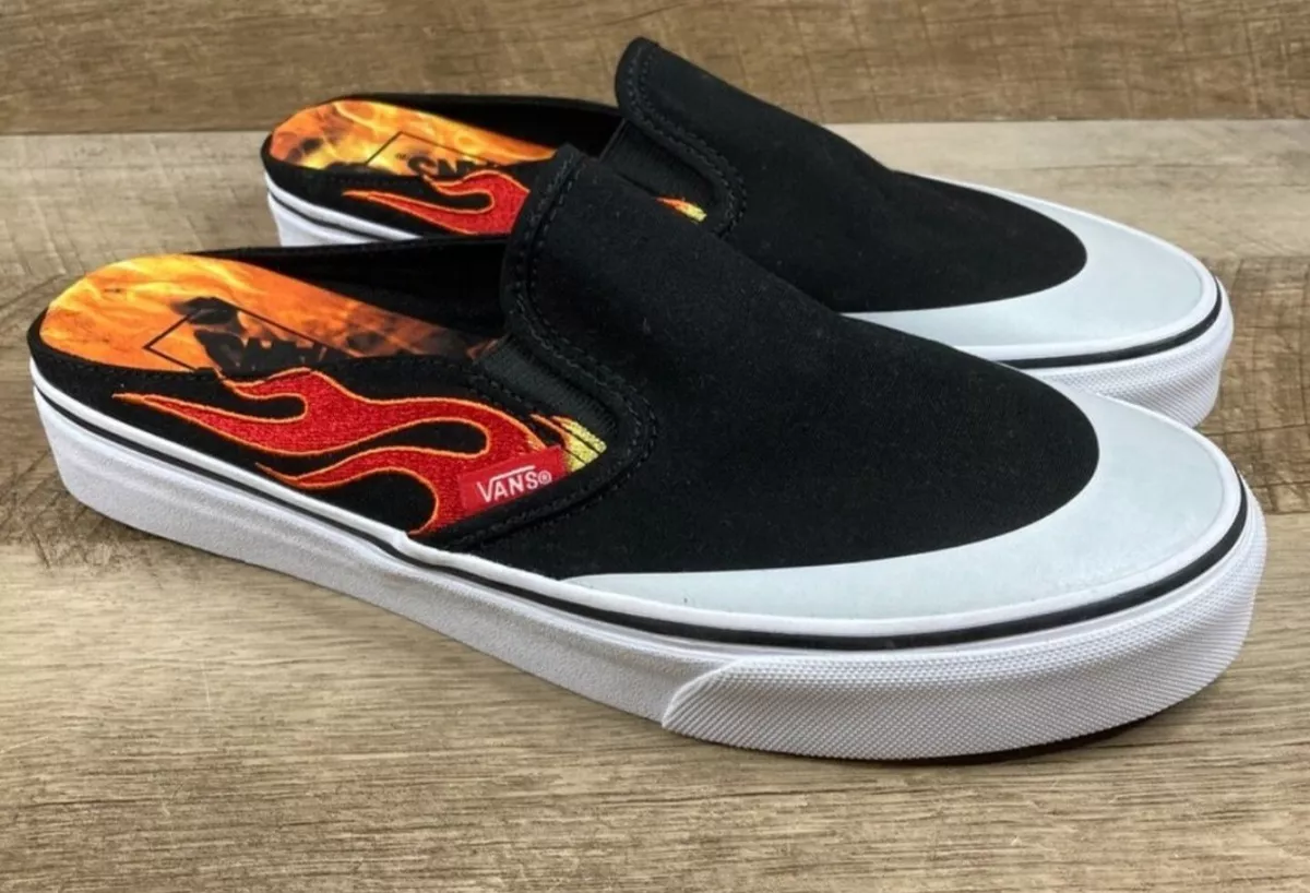 Flame hotsell black vans