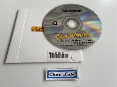 Microsoft SideWinder – Logiciel Game Device Profiler + Démos – PC – Occasion