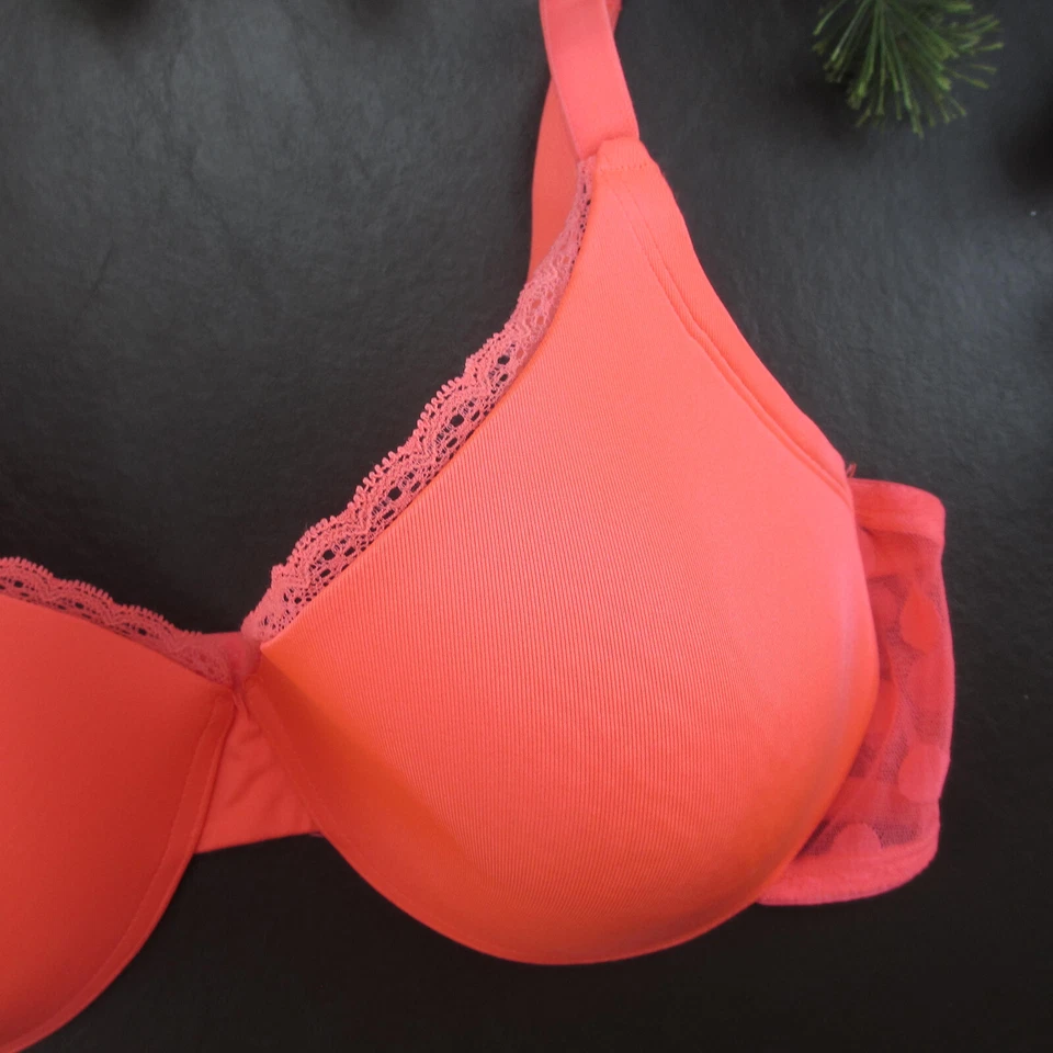 Fruit of the Loom Bra 44DD Pink Padded Underwire Adjustable Clasp Back - Image 4 of 4