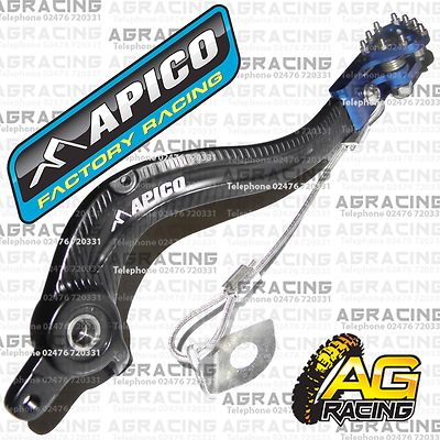 Apico Black Blue Rear Brake Pedal Lever For KTM EXC 150 2011 Motocross Enduro