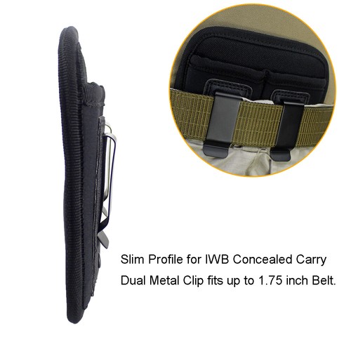 Concealed Carry IWB OWB Pistol Holster with Mag Pouch for 9mm.40 .45 .380 .357 - Picture 10 of 12