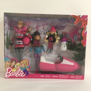 barbie sisters snow fun doll giftset