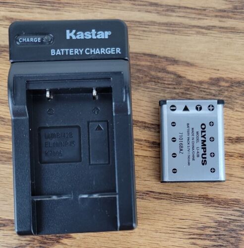OEM Olympus Li-42B LI42B (202034) Battery With Kastar Travel Charger