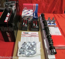 Master Engine Kit Wpistonsrvtorque Camlifters For 1968-1976 Oldsmobile 350