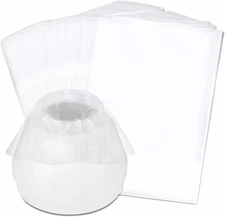 50 Pcs Transparent Paint Sprayer Cup Liners, 11.8" X 7.8", Disposable Liner Bags