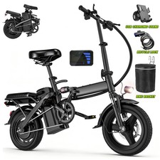 Folding Electric Bike for Adults Teens 560W Motor 24MPH Speed 48V 10.4AH Battery
