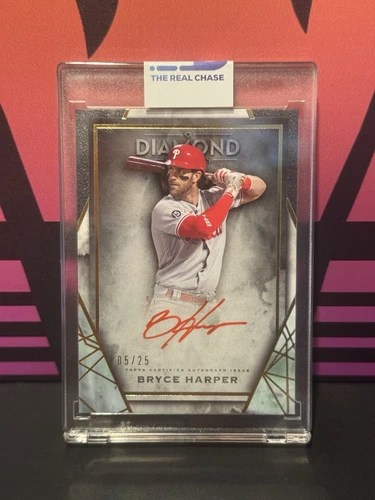 2022 Topps Diamond Icons #5/25 Red Ink Auto Bryce Harper SSP Phillies