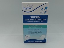 Lynx Sperm Concentration Test Kit Fertility Home Rapid Test 99 Accurate
