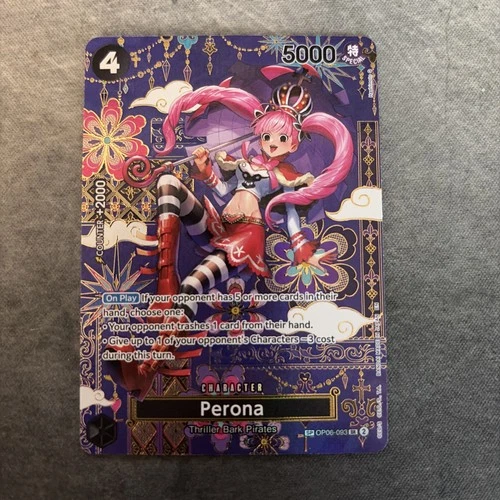 Bandai One Piece CCG Perona SP SR OP06-093 The Azure's Seas Seven English NM