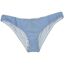 J. Crew Hipster bikini bottom in seersucker in Blue White Stripe M NWT