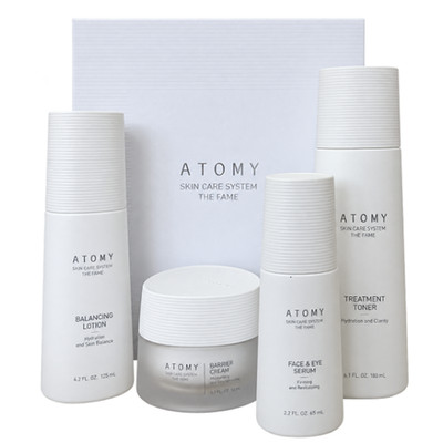 New ATOMY Skin Care System THE FAME Set 4 pcs Toner Lotion Cream Eye Cream