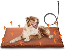 35x24  Large Pet Heating Pad Electric Heated Dog Bed for Large Breeds Air Valve