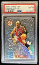 1995-96 Topps Stadium Club Michael Jordan Warp Speed #WS1 Bulls PSA 8