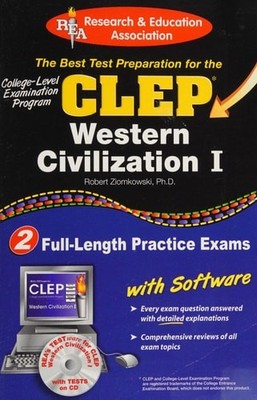 CLEP Western Civilization I w/ CD-ROM (CLEP Test Preparation) by CLEP,Ziomkowski