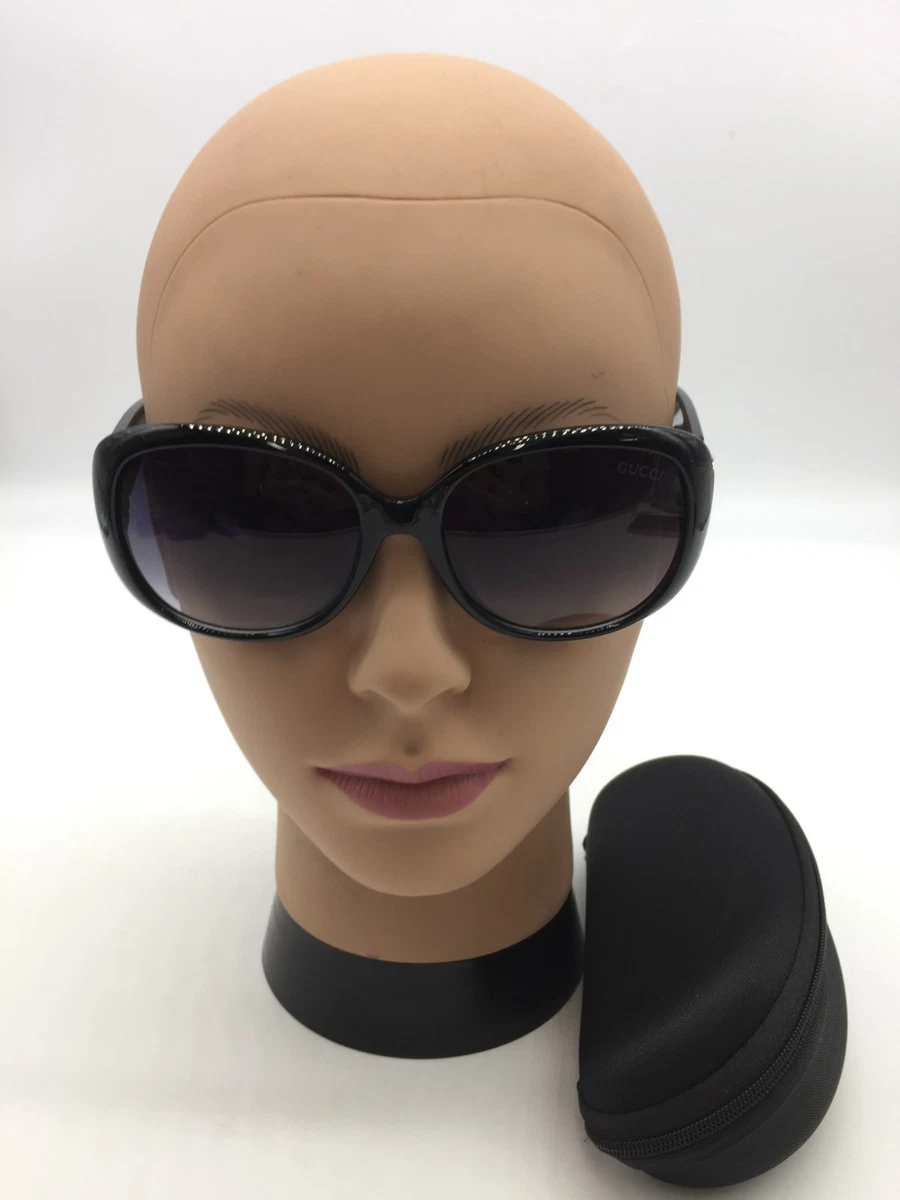 GUCCI women’s designer sunglasses BLACK/BLUE NWOT Gucci GG1626S 002 Blue Grey Rectangular Sunglasses - eye-oo.com main image 4