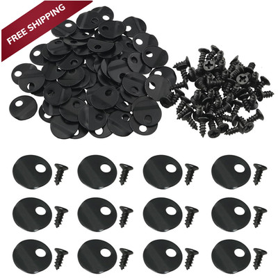 Picture Turn Button ZZLZX 100PCS Black Round Frame Button...