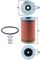 ÖLfilter Knecht Ox 34D FüR MERCEDES-BENZ Puch