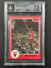 MICHAEL JORDAN BGS 7.5 1986 STAR BASKETBALL #4 PRO STATS ROOKIE RC BULLS 9496