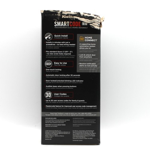 Kwikset SMARTCODE 916 Catenaccio Elettronico Touchscreen, ZWAVE 500, Nuovo LEGGI - Foto 4 di 6