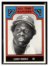 1986 TCMA All-Time Texas Rangers - Color #8-RAN Lenny Randle