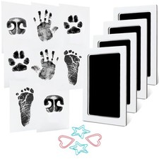 4-Pack Baby Inkless Hand and Footprint Kit Paw Nose Print Kit for Dogs Cats Pets