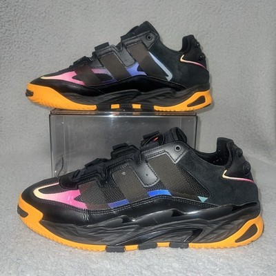 adidas Niteball Club Fresh Sneakers Men's Size 14 Black Orange Rush Shoes GW1624
