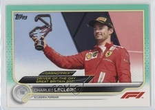 2022 Topps Formula 1 Grand Prix Driver of the Day Aqua /199 Charles Leclerc #182