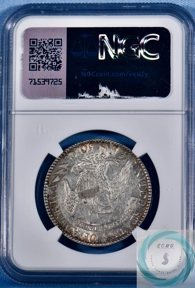 1818/7 Capped Bust Half Dollar NGC XF 45 - Original Rarity - Image 3 of 4