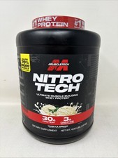 Muscletech Nitro-Tech Whey Protein Vanilla Cream 4 Lbs EXP 5/2028 16.23 per gallon