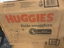 Huggies Little Snugglers Size 1 Diapers, 198 Count, 8-14 lbs, 6 Packs