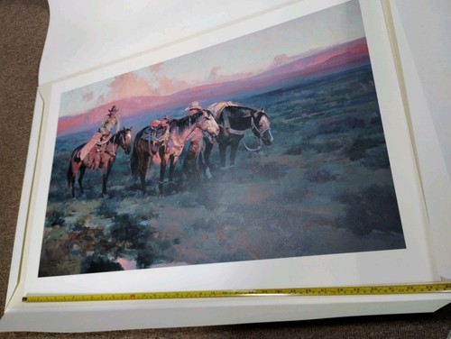 Spring Showers James Reynolds Western Art Certificado de Autenticidad Greenwich Workshop CABALLOS VAQUEROS - Imagen 17 de 17