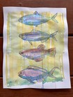 Original Four Fish Yellow Painting By Alannah Dyer- Acrylic 8.5x11 in. Fishing — photo 2