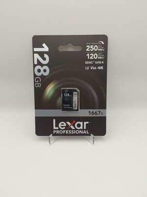Lexar 128GB Professional 1667x UHS-II SDXC Memory Card - LSD128CBNA1667 New A