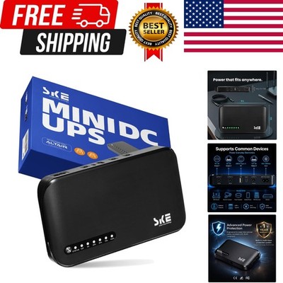 SKE DC20000 Plus Altair - Mini DC UPS 20000mAh Battery Backup & Surge Protect...