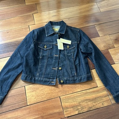 Michael Kors Womens Denim Riviera Blue Jean Jacket Size Small